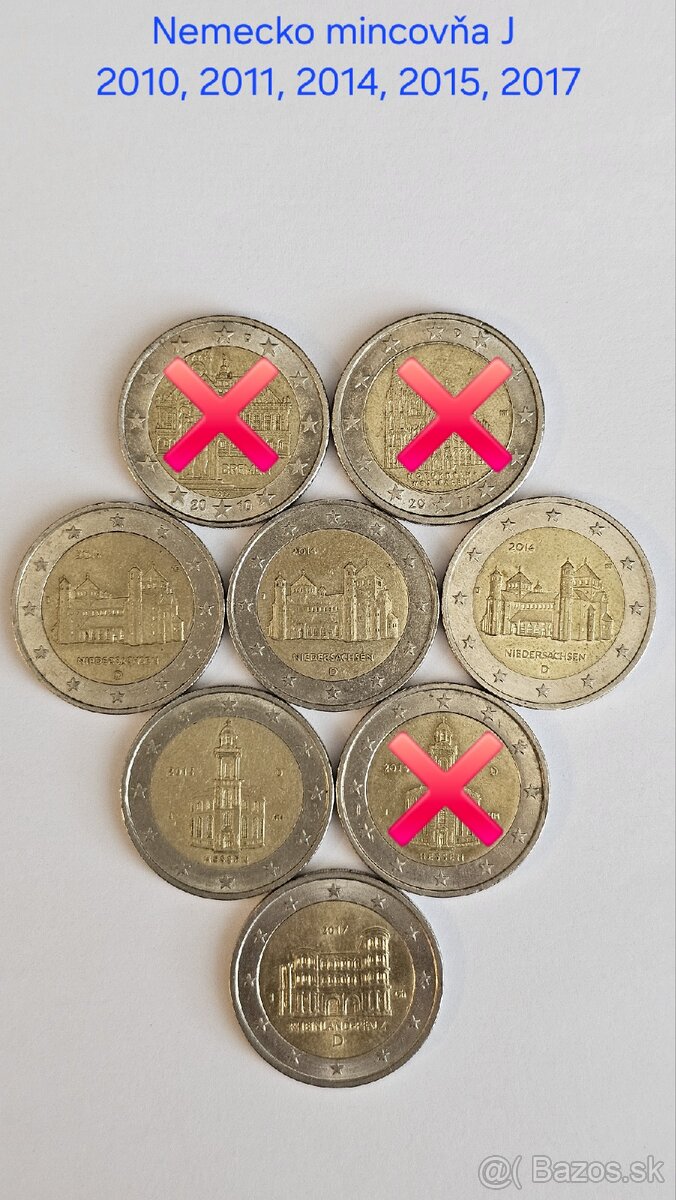 Obehové pamätné 2€ mince EÚ - 4