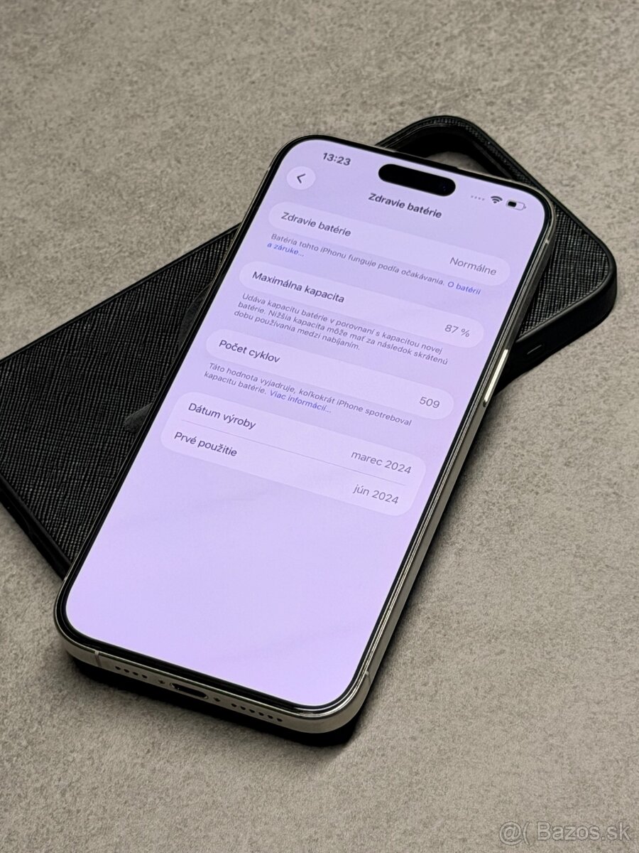 APPLE IPHONE 15 PRO MAX 256/BIELY/TOP STAV - 4