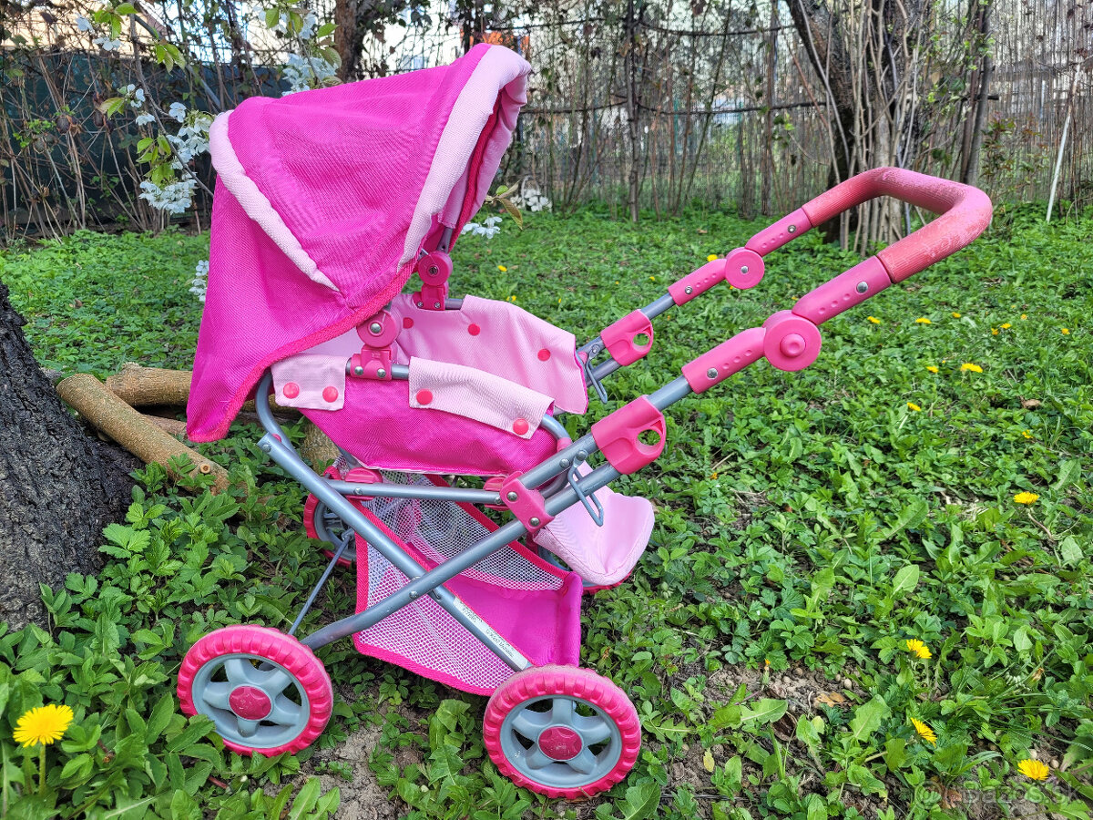 ruzovy stvorkolesovy kocik pre babiky - 4