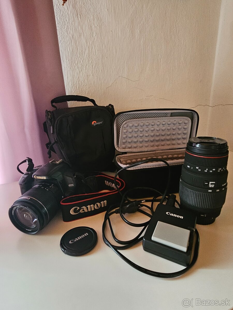 Canon EOS 450D+2 objektívy + príslušenstvo - 4
