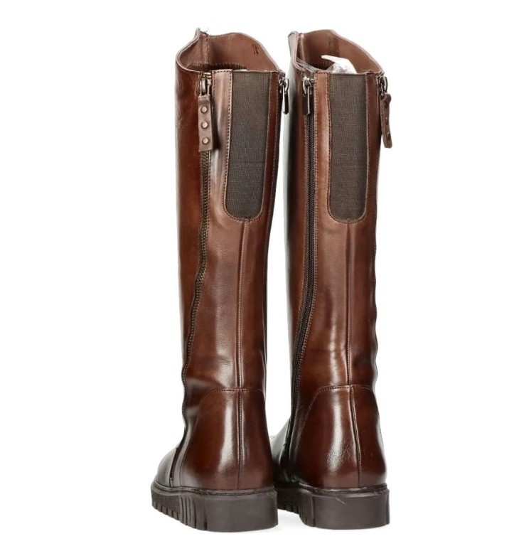 Damske cizmy-hnede - 4