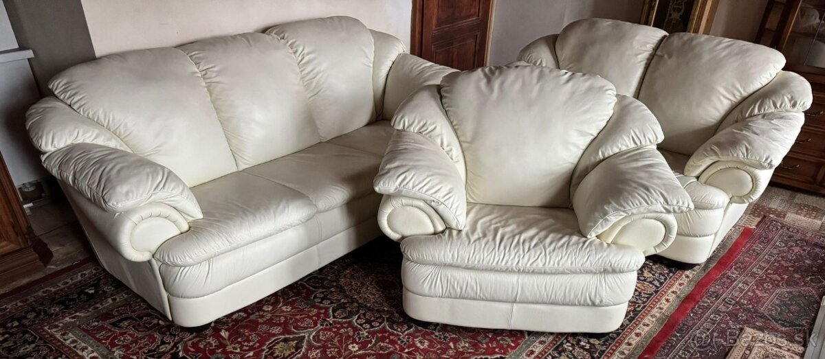 Kožená sedací souprava 3+2+1,5834 - 4