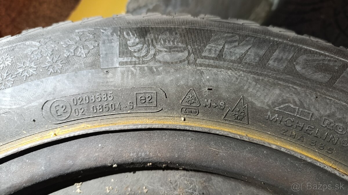 Zimné plneu Michelin aj s diskami 195/65R15 - 4