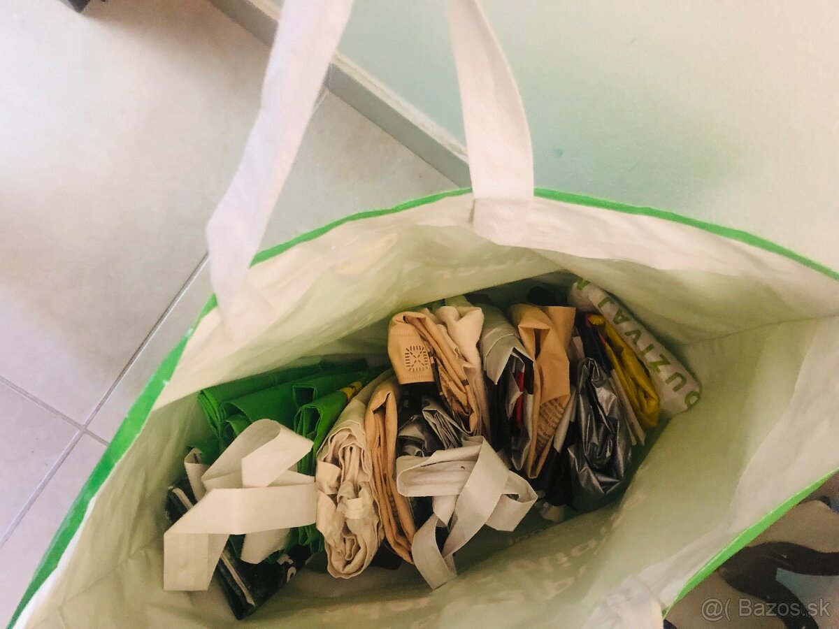 Nákupné tašky-stredne veľké (rôzne mix 30 kusov) - 4