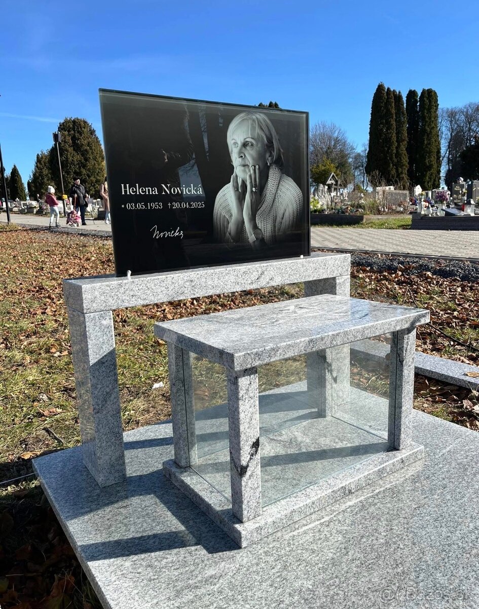 Sklenené dosky na náhrobné tabule - 4