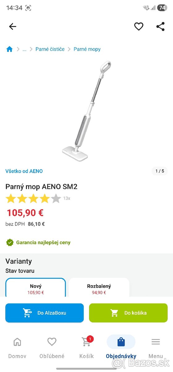 Parný mop AENO SM2 - 4