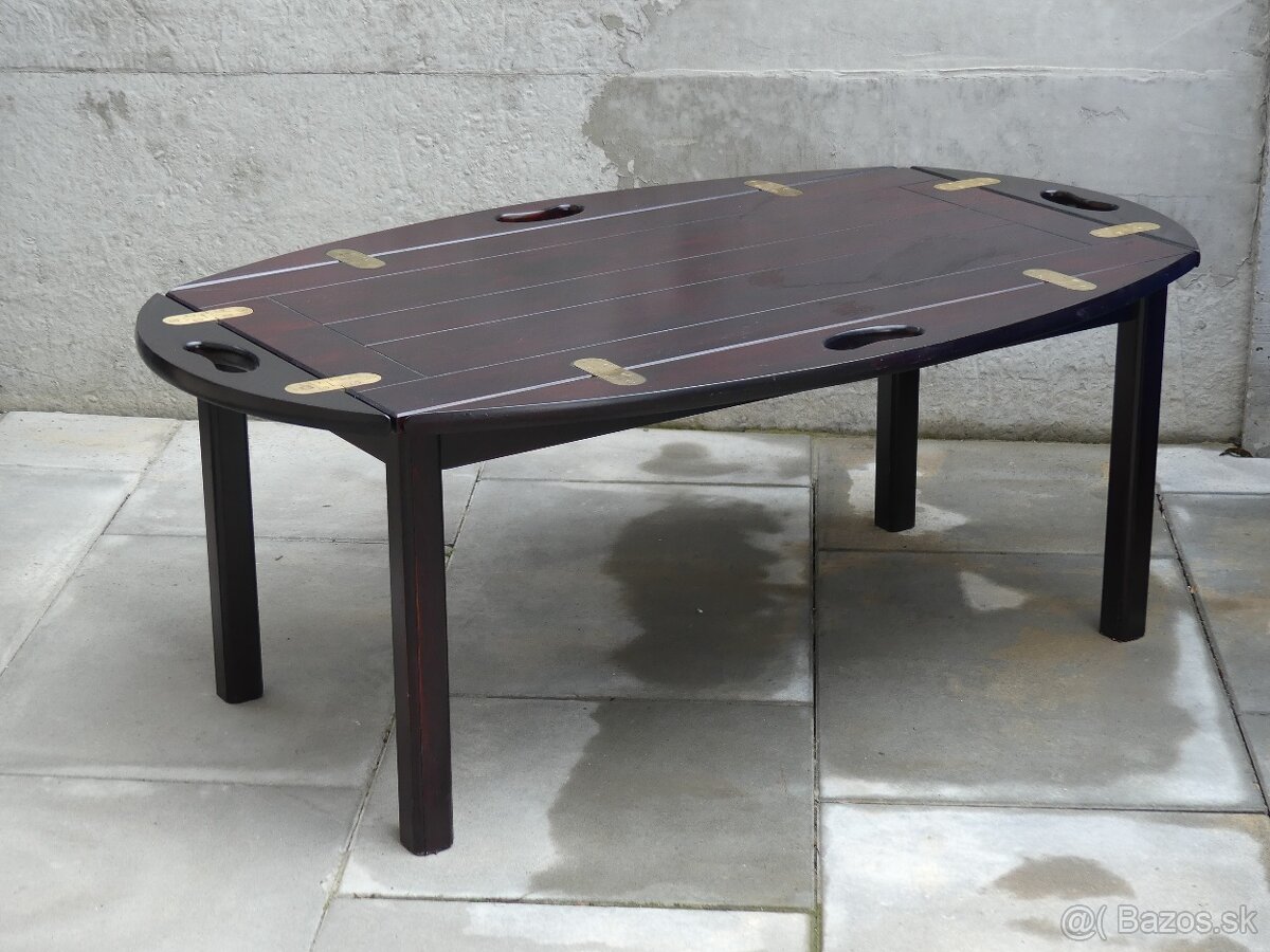 kolonialny konferencny stolik z masivu - Bombay company - 4