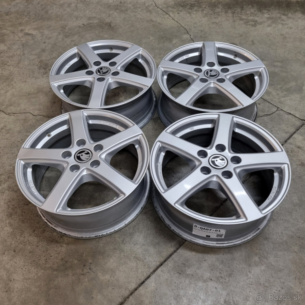 Hliníkové disky 5x112 R16 6,5J ET46 - 4