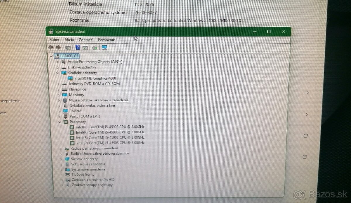 Administratívne PC HP ProDesk 400 G2 / klav.+myš+monitor. - 4