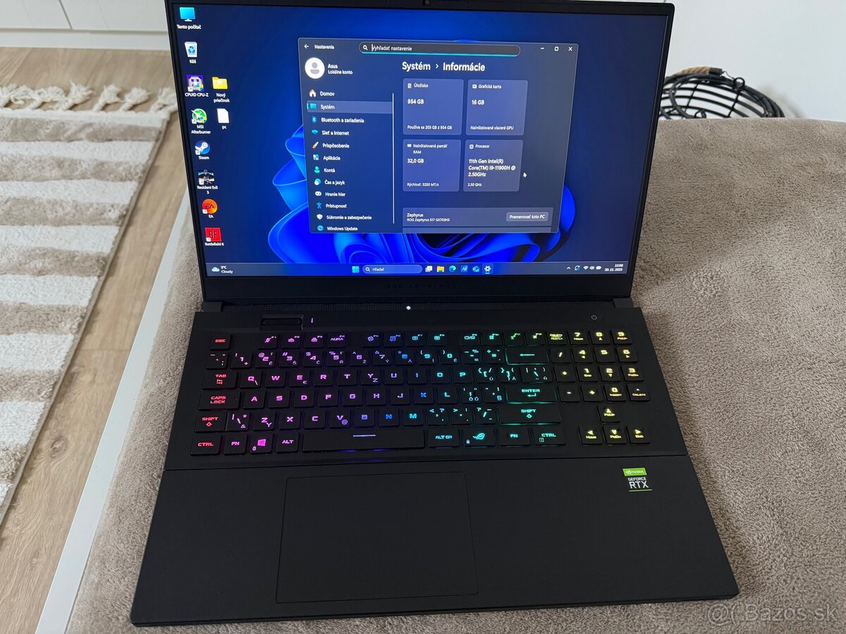 Predam Asus ROG Zephyrus S17 GX703H - 4