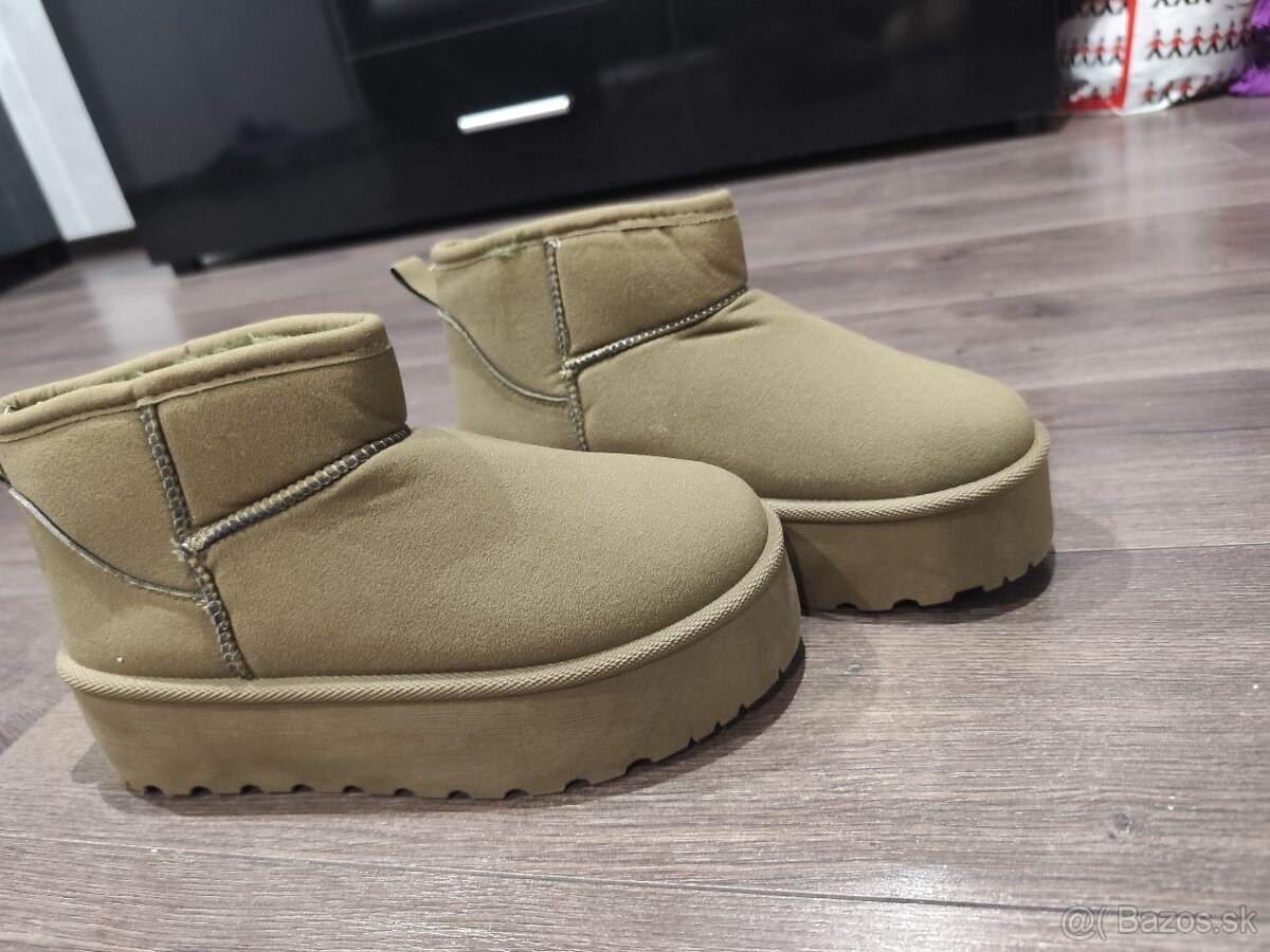 Nové dámske snehule na platforme - 4