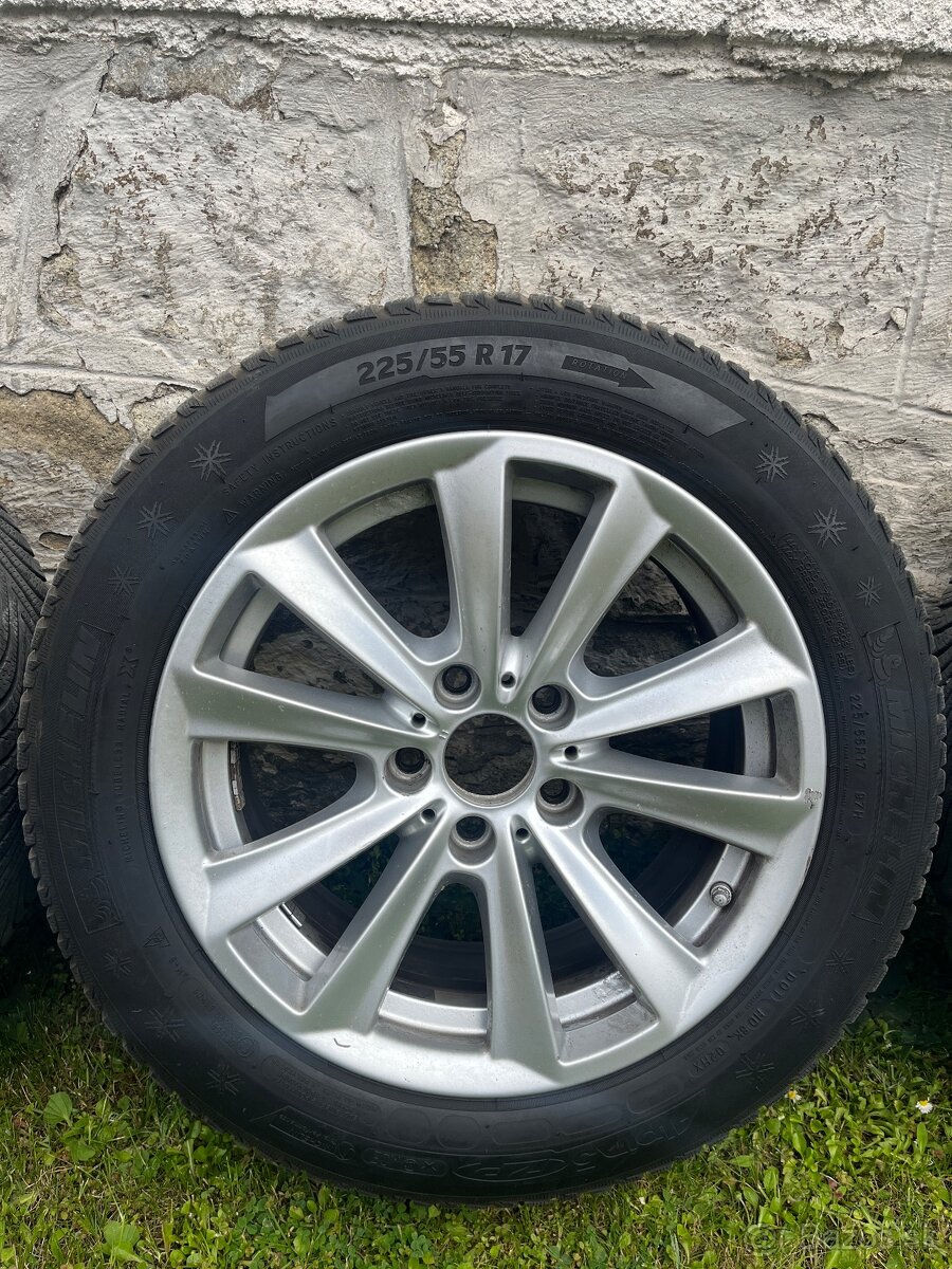 5x120 BMW r17 disky+ pneu zimné 225/55 r17 Runflat 8jx17eh2 - 4