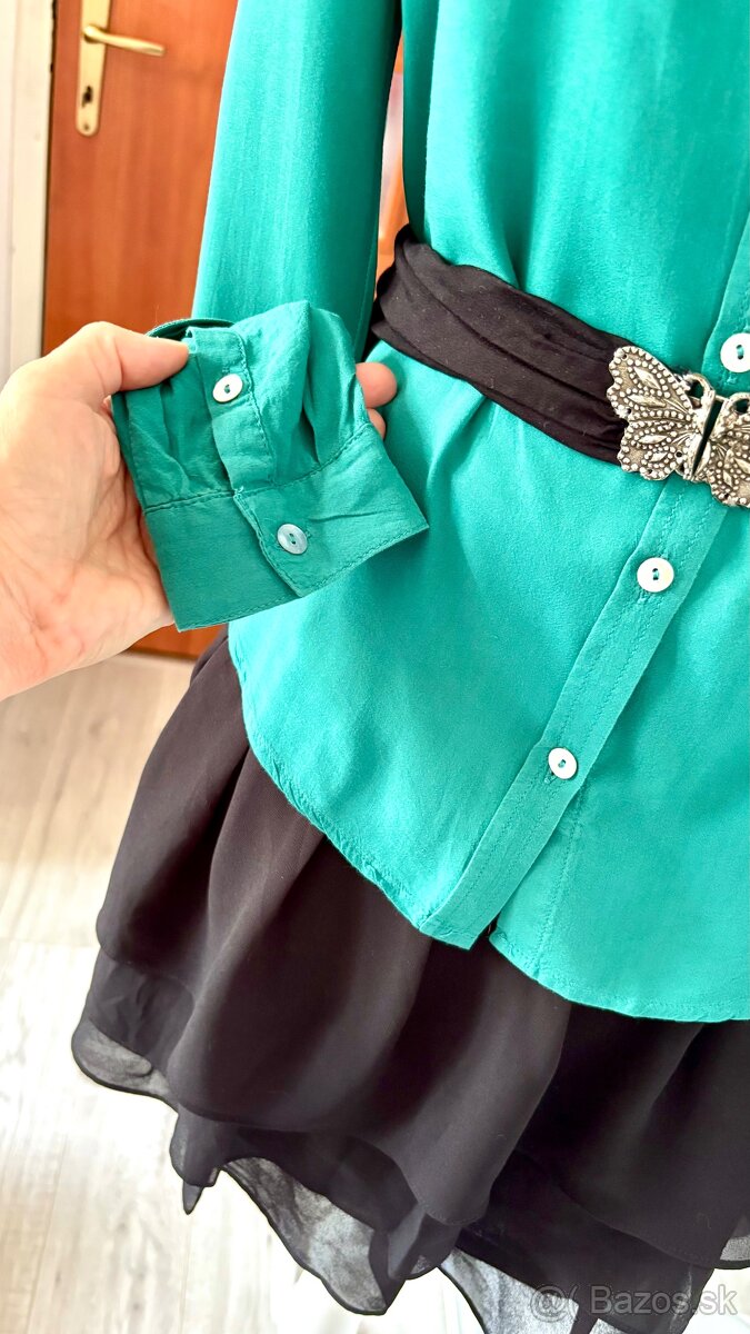 Jemná zelená blúzka - 4