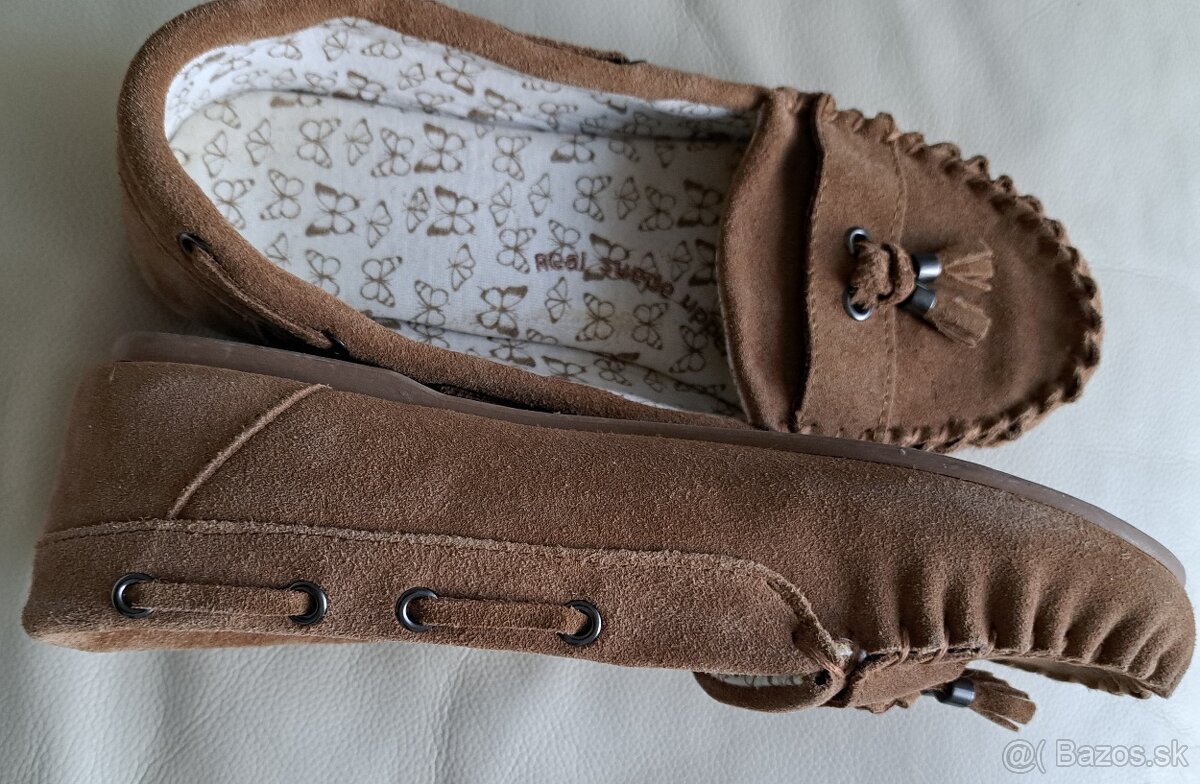 Mokasiny kozene velkost 38 - 4
