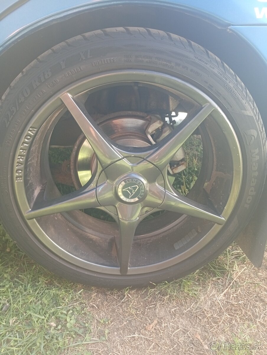Predám kolesá Wolfrace 5x100 225/40 R18 - 4