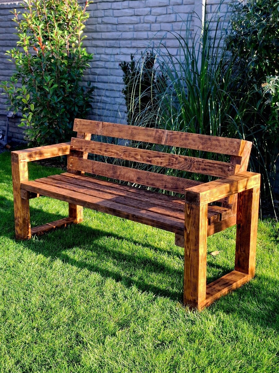 Drevená lavička/lavica - 4