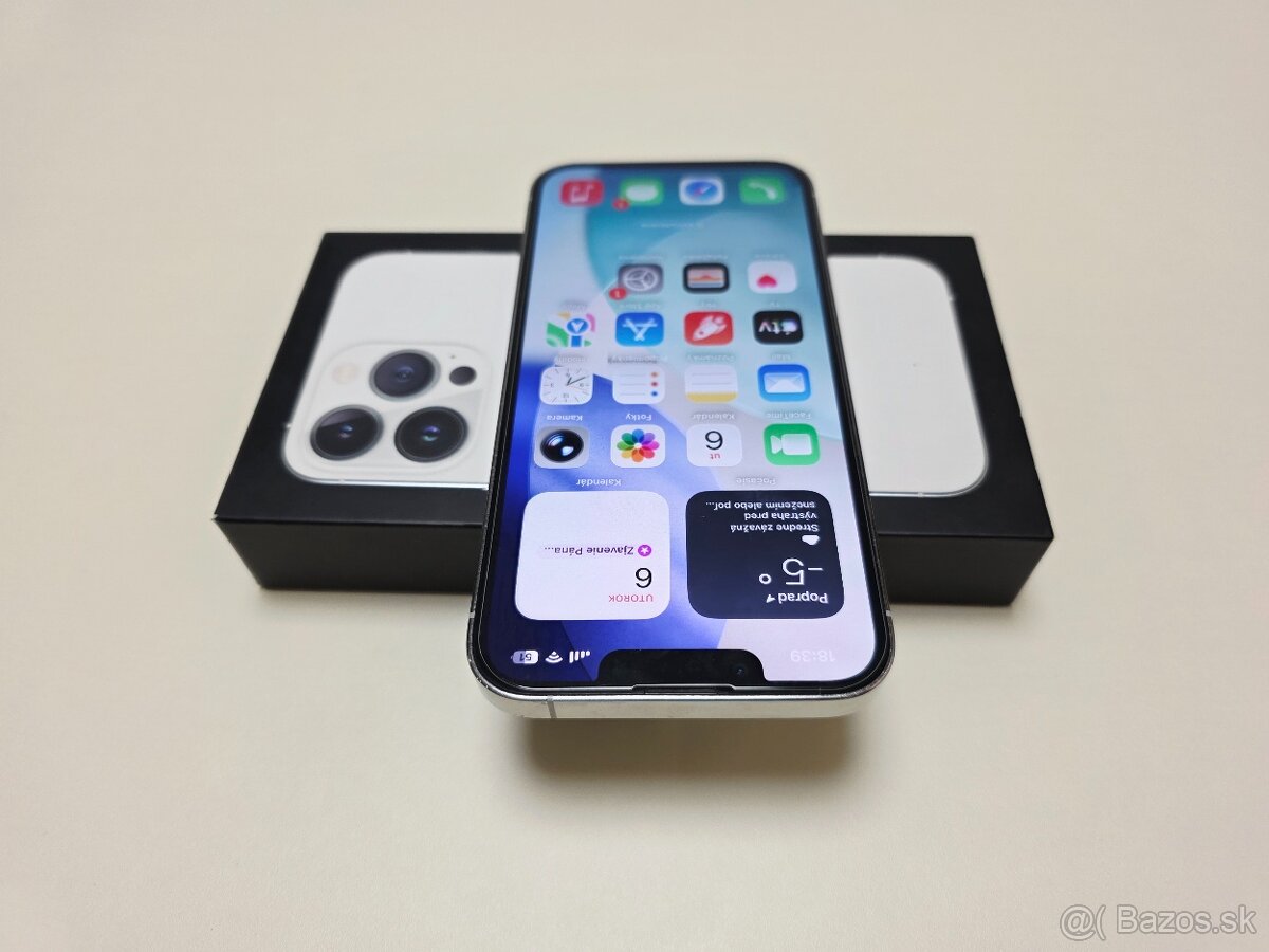 Apple iPhone 13 PRO 128GB SILVER,BATERKA 100% - 4