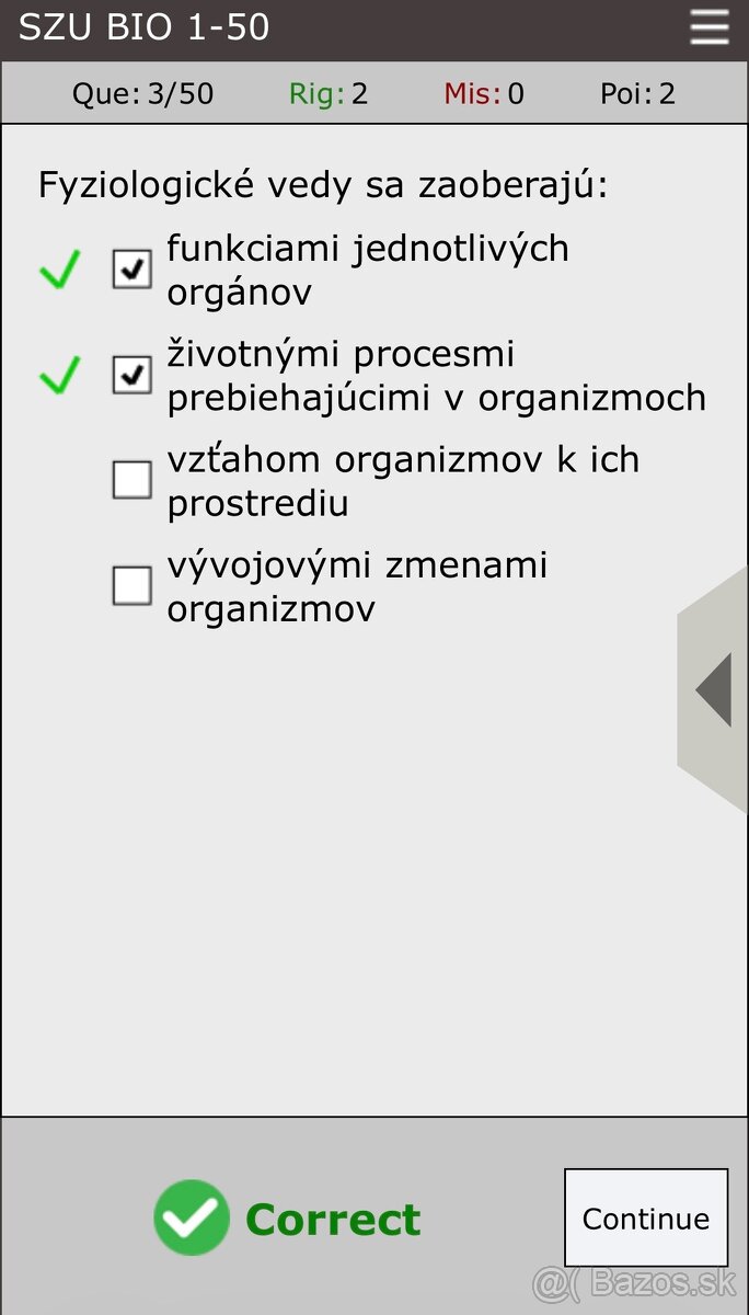 Testy - prijímačky medicína LF SZU - 4