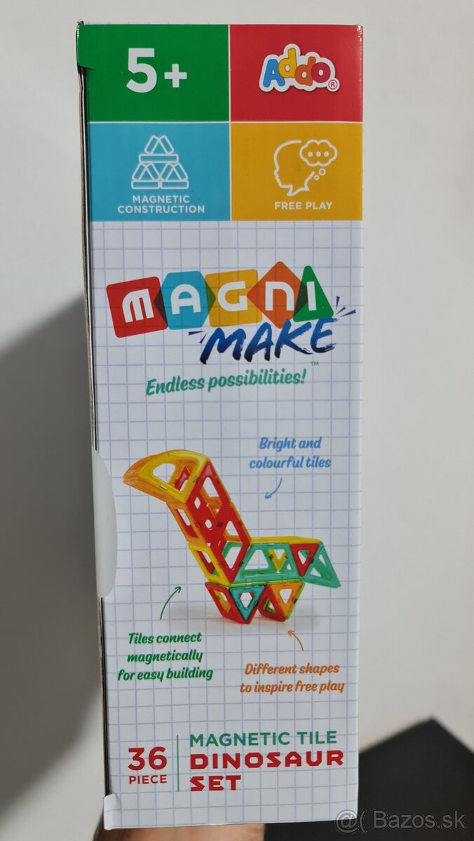 Magnimake magnetická sada dinosaurus 36 ks - 4