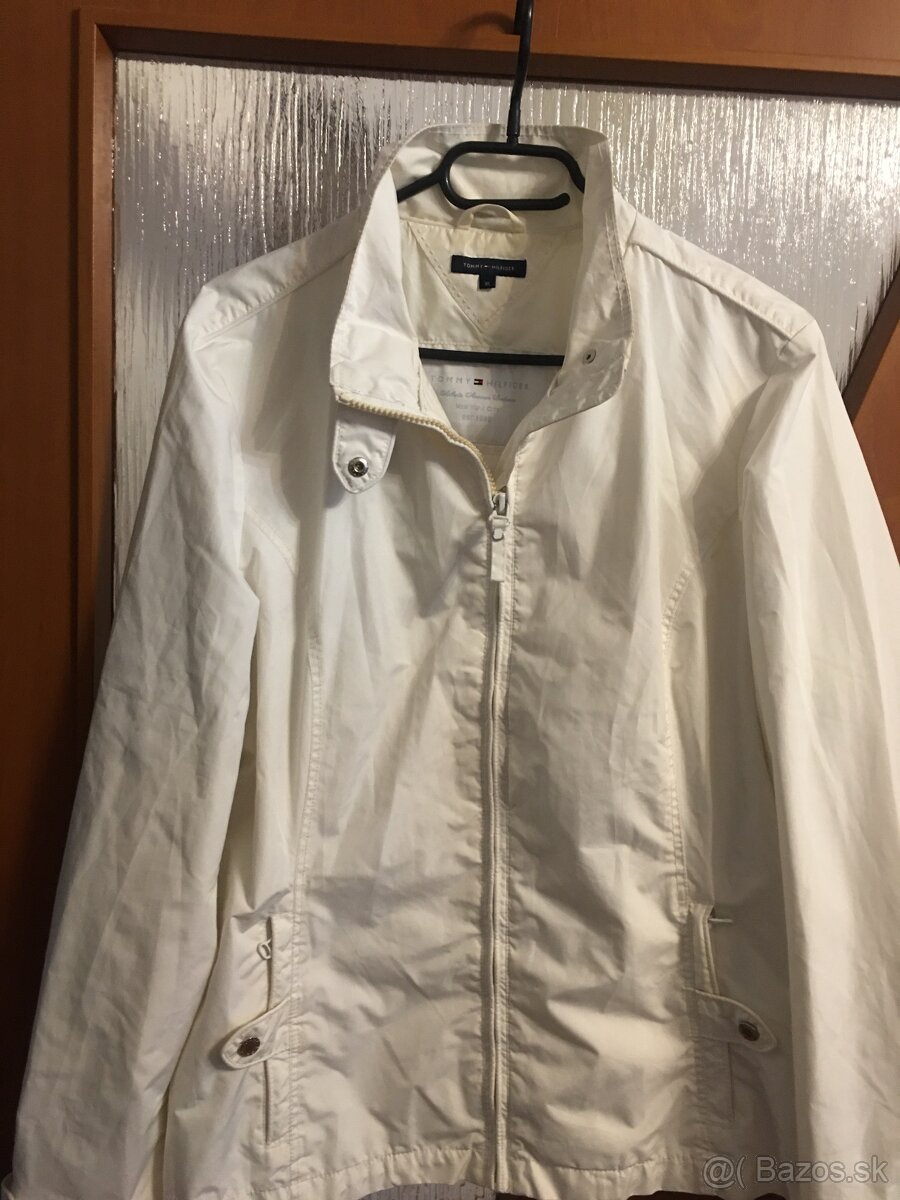 TOMMY HILFIGER originál snehobiela/damska bundicka L - 4