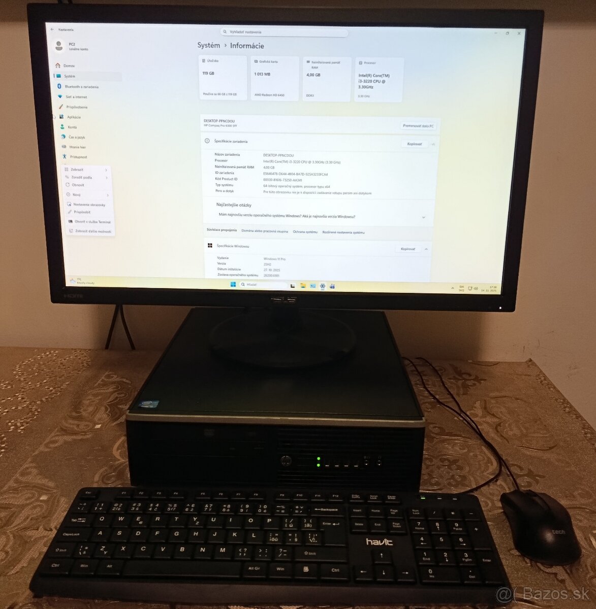 PC HP Intel, SSD 128GB, Windows 10 PRO a MS Office - 4