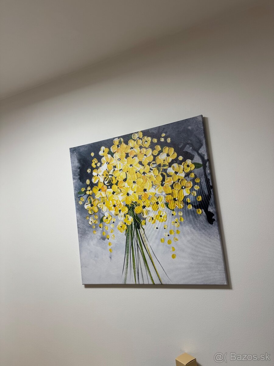 Obraz žlté kvety - 4
