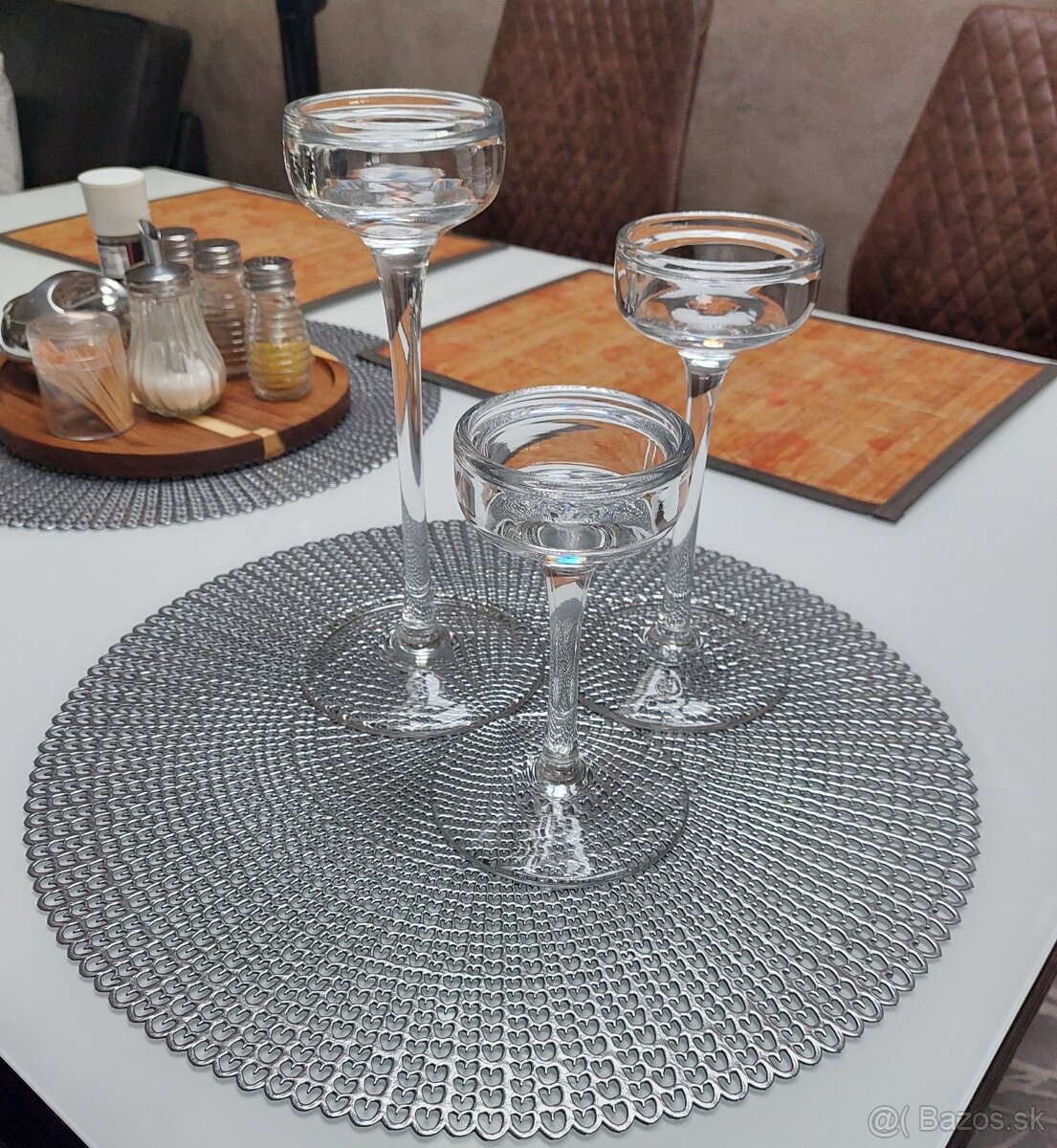 Blomster-3ks svietniky Ikea - 4