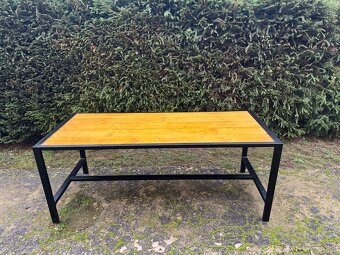 STÔL – DREVO & OCEĽ - 4