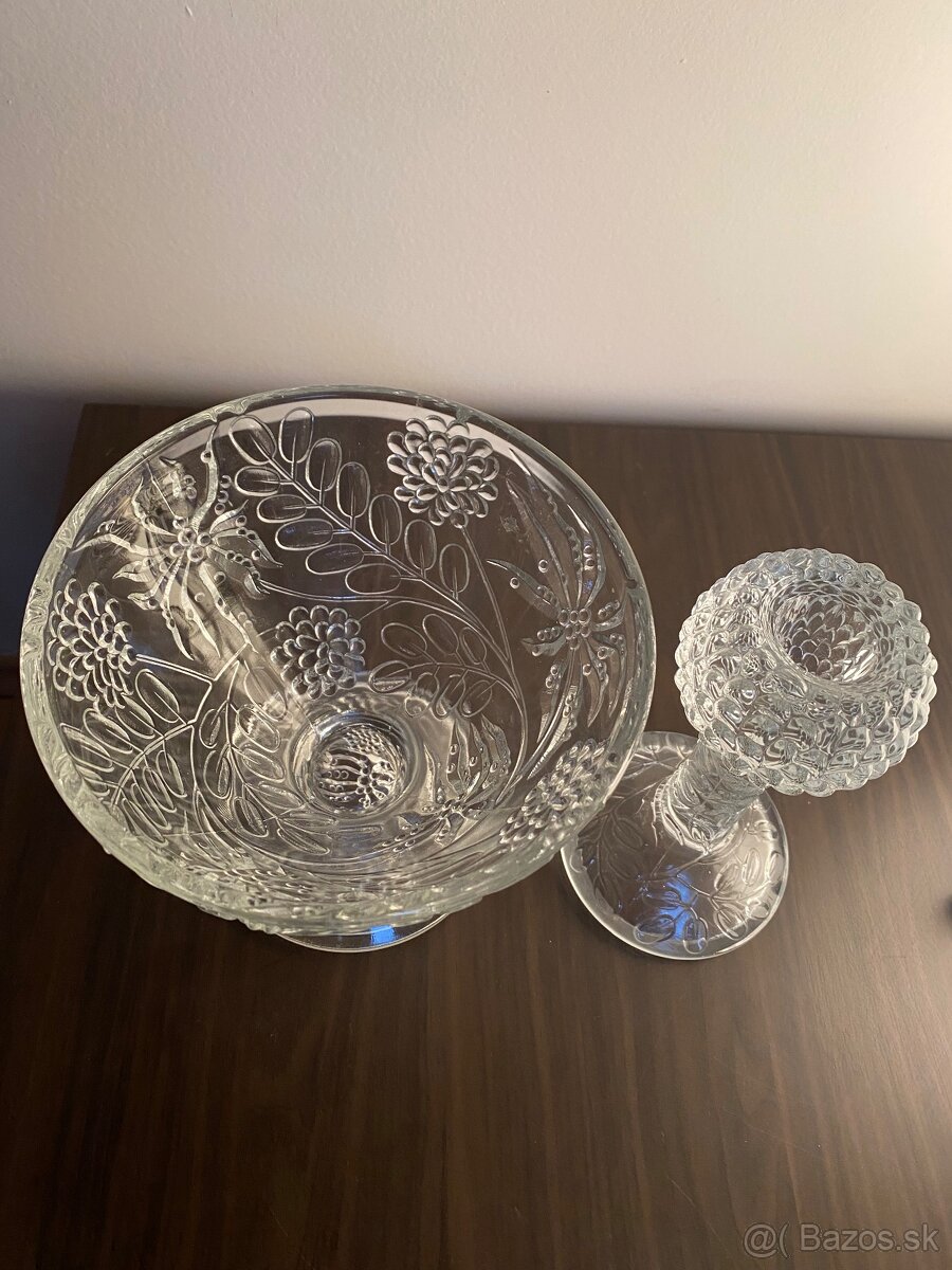 Zardiniera a svietnik. Sklo Union - 4