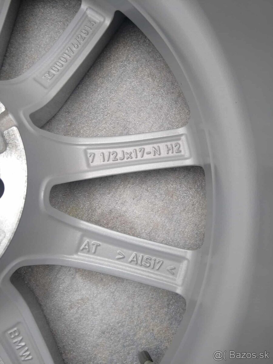 17" alu BMW 5 x 112 + TPMS originál TOP stav + zimné pneu - 4