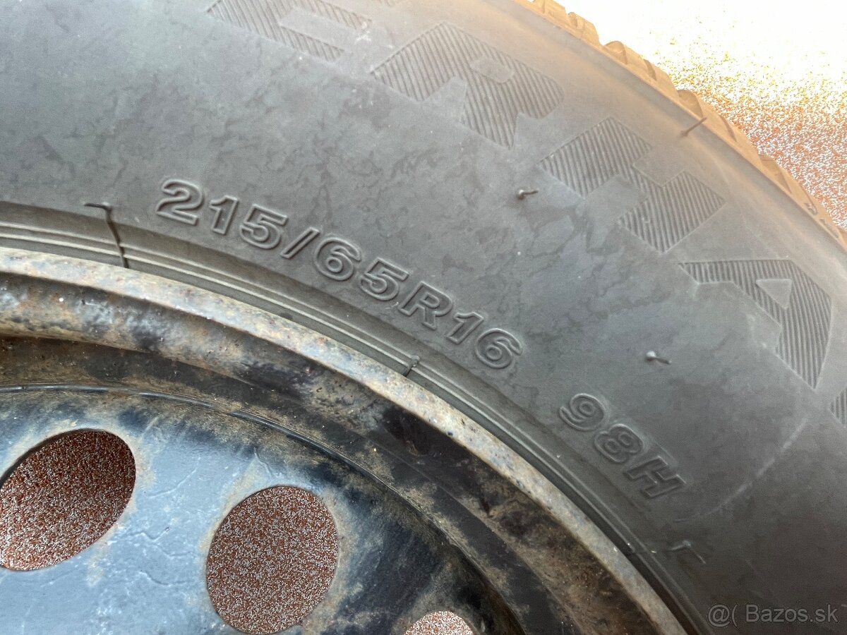 Zimná sada kolies (pneumatiky Firestone + oceľové disky ZADA - 4