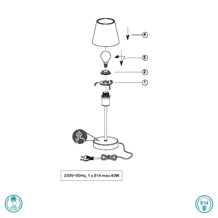 Nová dotyková lampa Trio 595700107 - 4