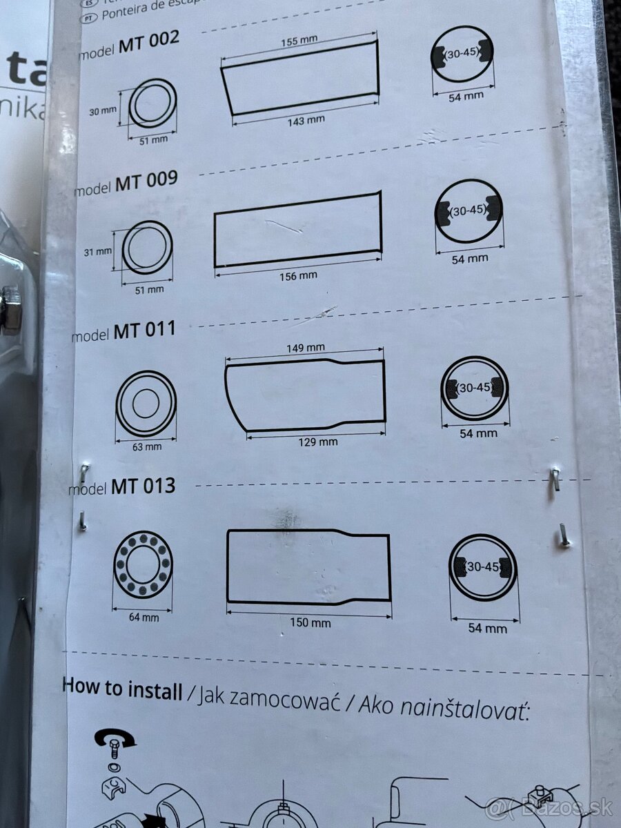 Koncovky výfuku AMIO 2ks - 4
