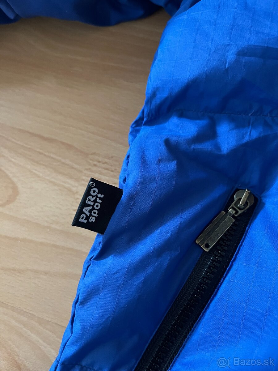 Modrá pánska páperová bunda - 4