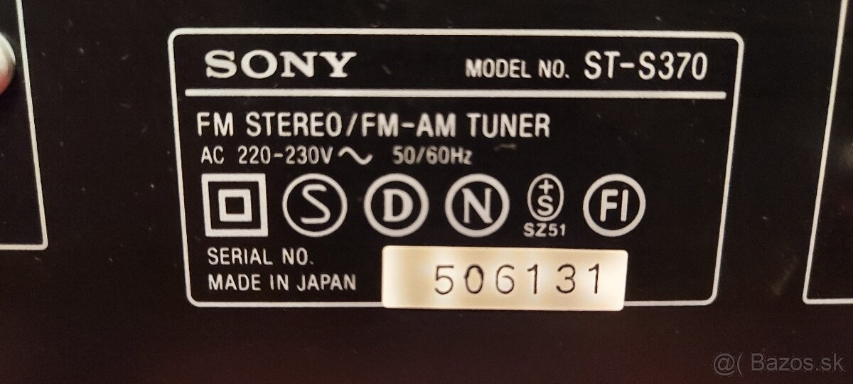 Predám vintage tunery Sony - 4