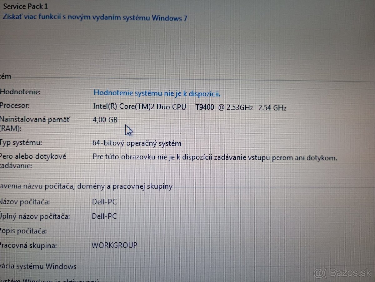 predám DELL PRECISION M6400 , 17" displej , WINDOWS 7 - 4