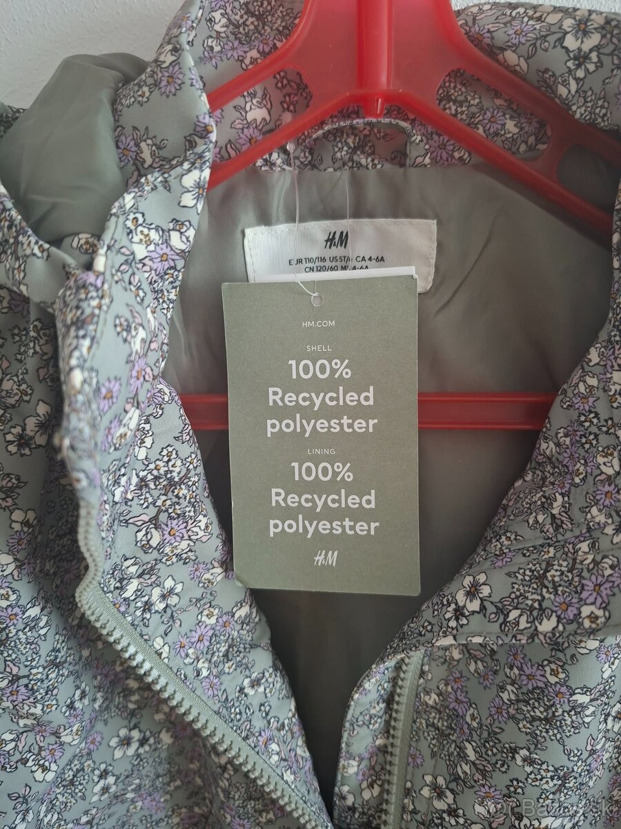 H&M prechodná bunda veľkosť 110/116 - 4
