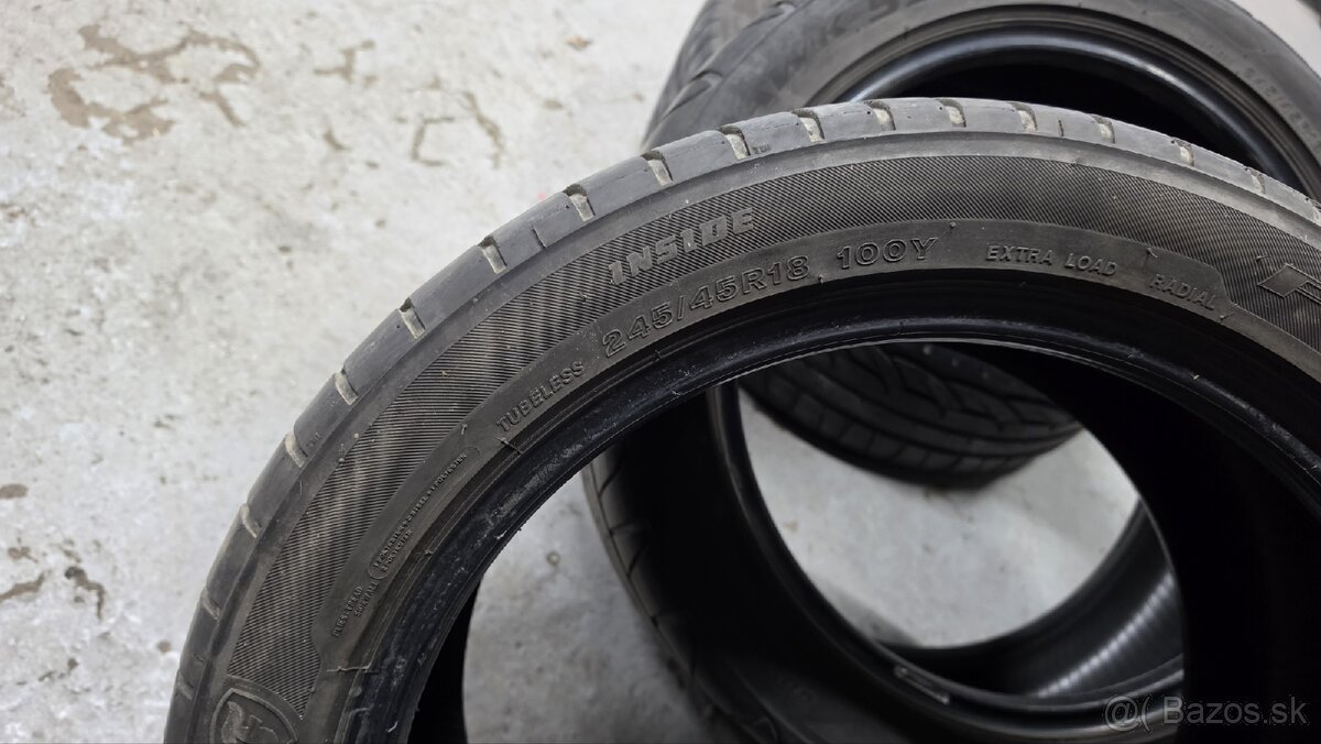 Predám Letné pneumatiky 245/45 R18 - 4