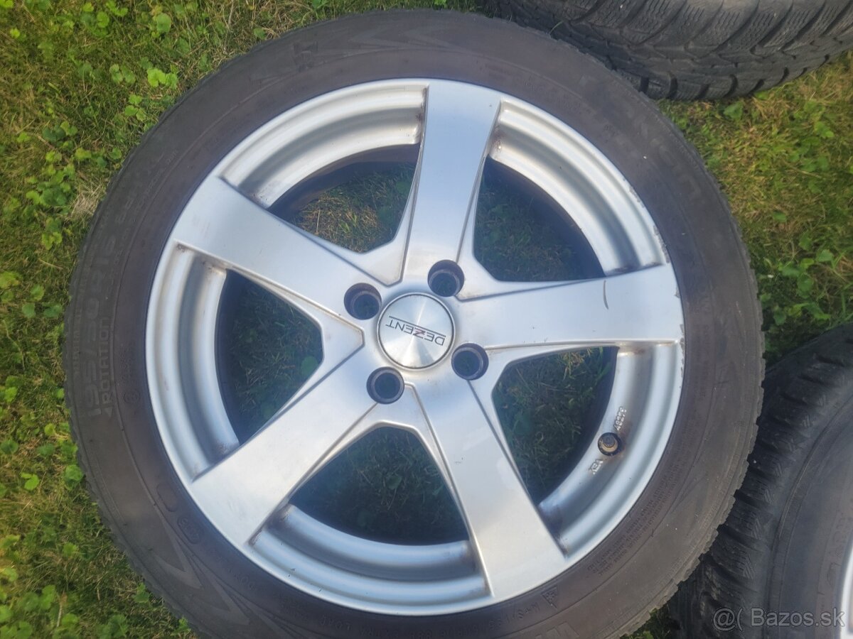 Predám 16-ky hliníkové disky 4x100 - 4