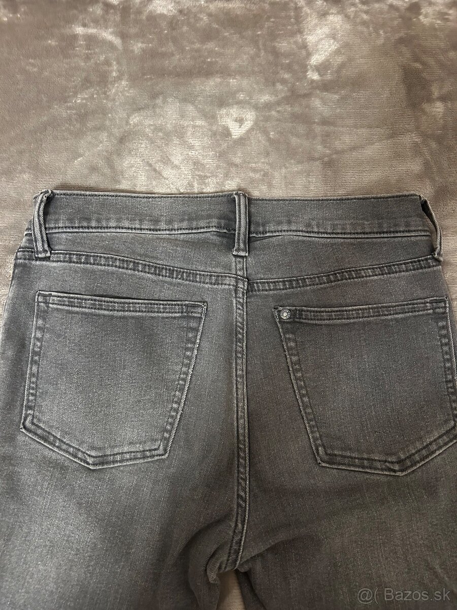 Tmavé rifle skinny denim - 4