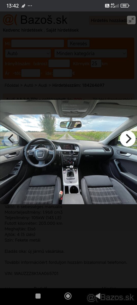 Audi a4 2.0 TDI 207xxxkm - 4