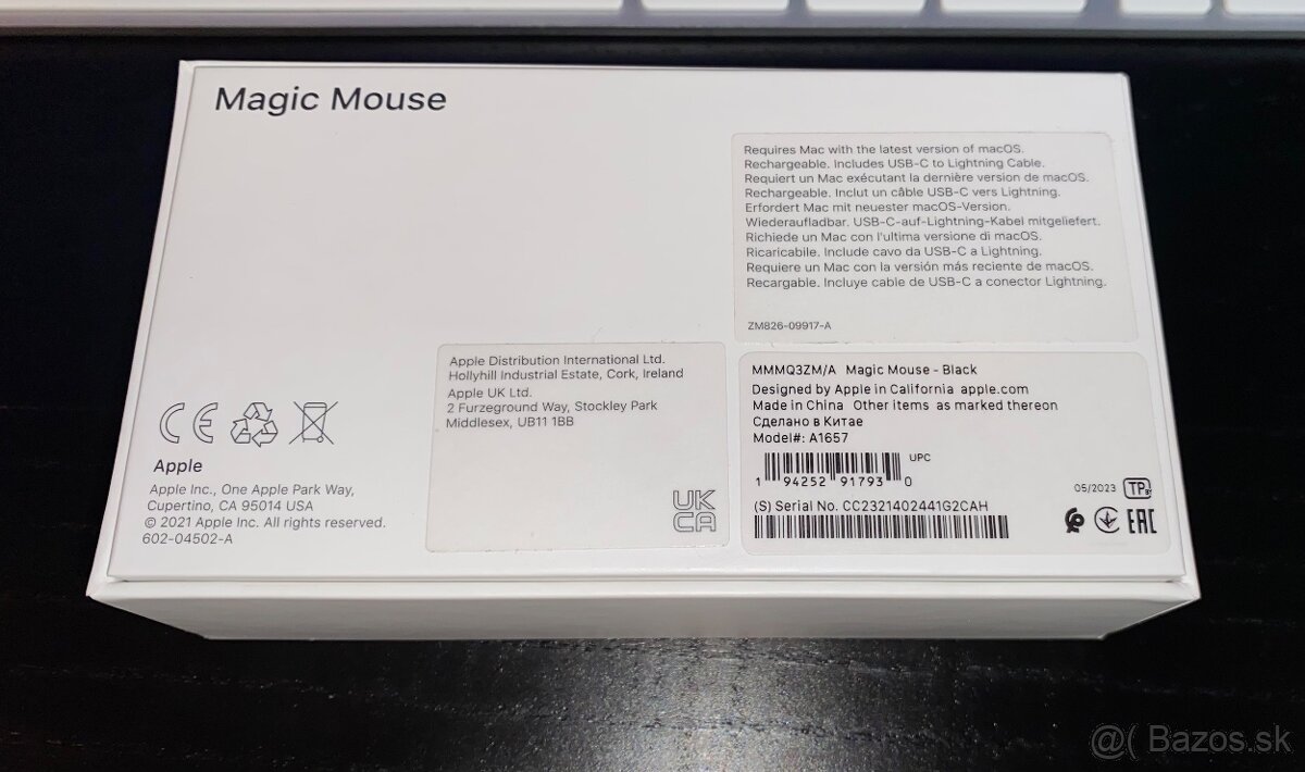 Apple Magic Mouse - Black MMMQ3ZM/A - 4