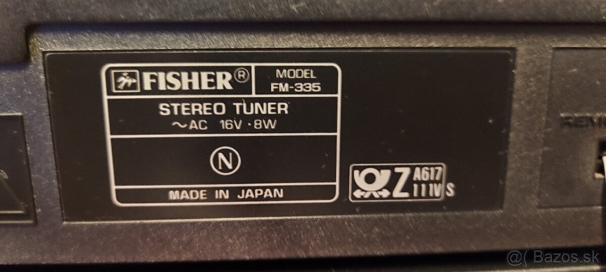 Predám vintage zostavu Fisher - 4