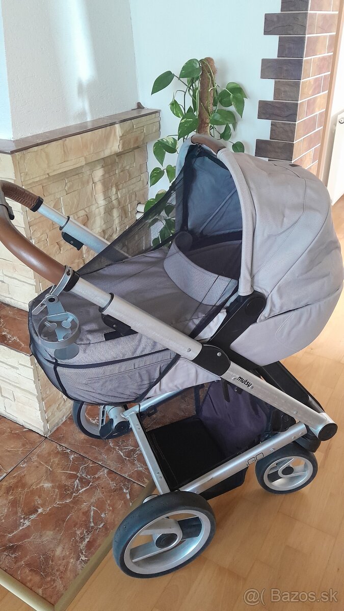 Kombinovaný kočík s fusakom+Pampers č.1 - 4