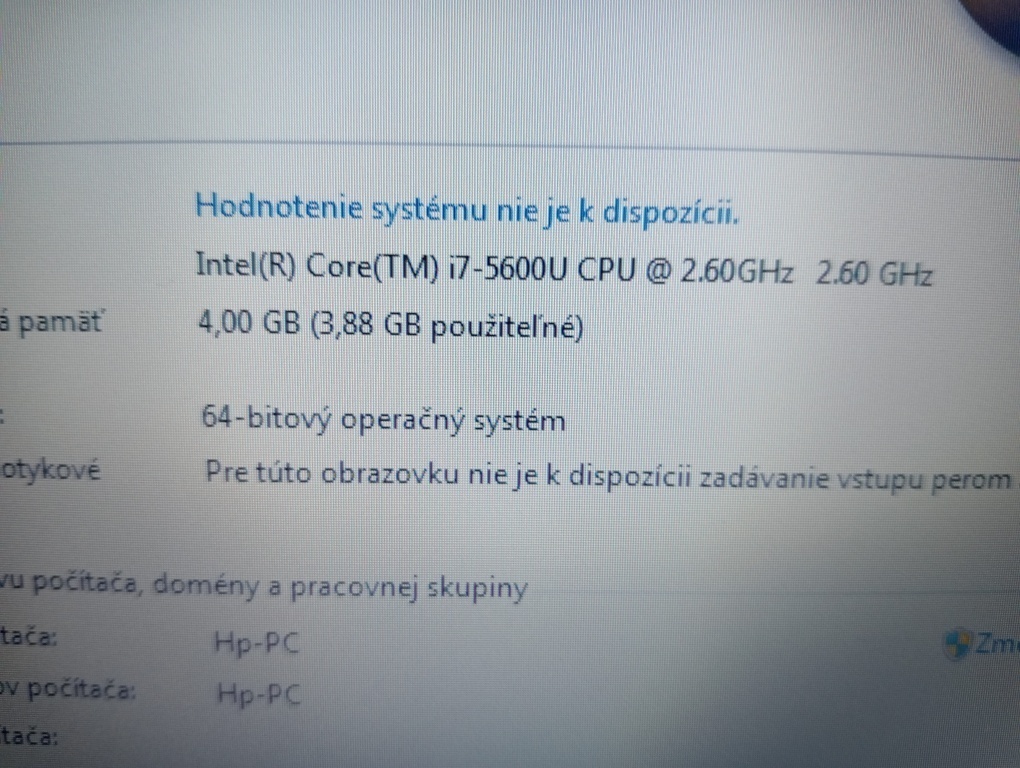 predám HP ELITEBOOK 820 G2 , Intel core i7 ,bez baterky. - 4