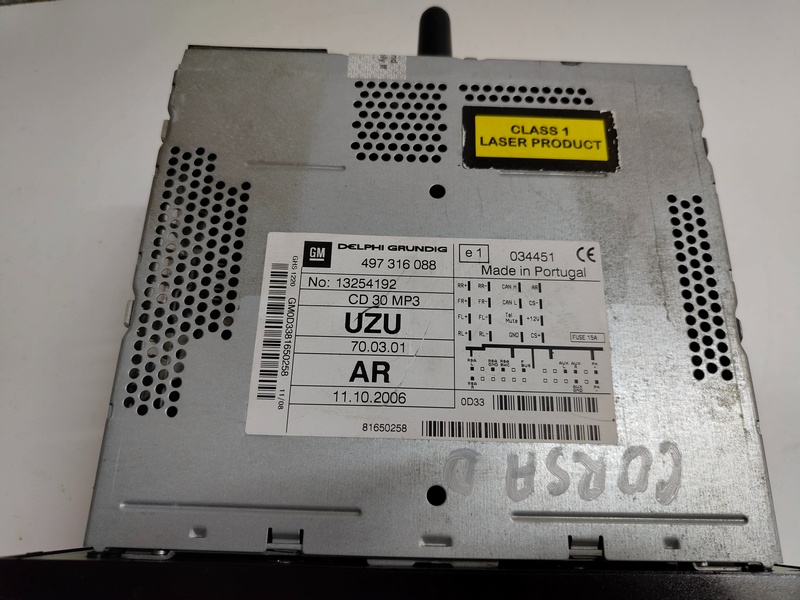 autorádio opel corsa zafira 497316088 40€ - 4