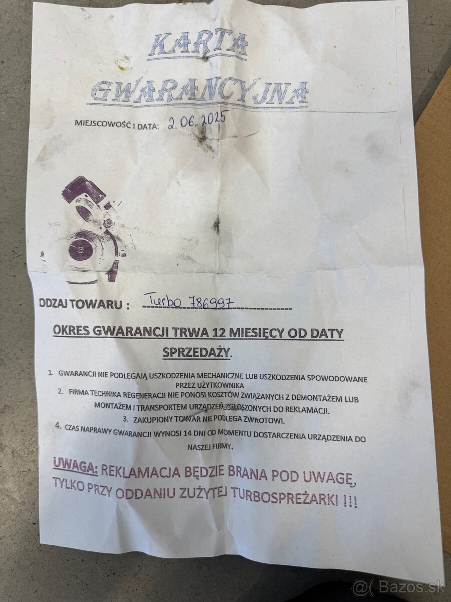 Repasované turbo Renault Trafic - 4