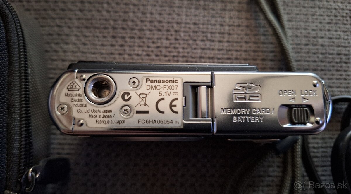 Panasonic DMC-FX07 + nabíjačka, statív, puzdro...100% stav - 4