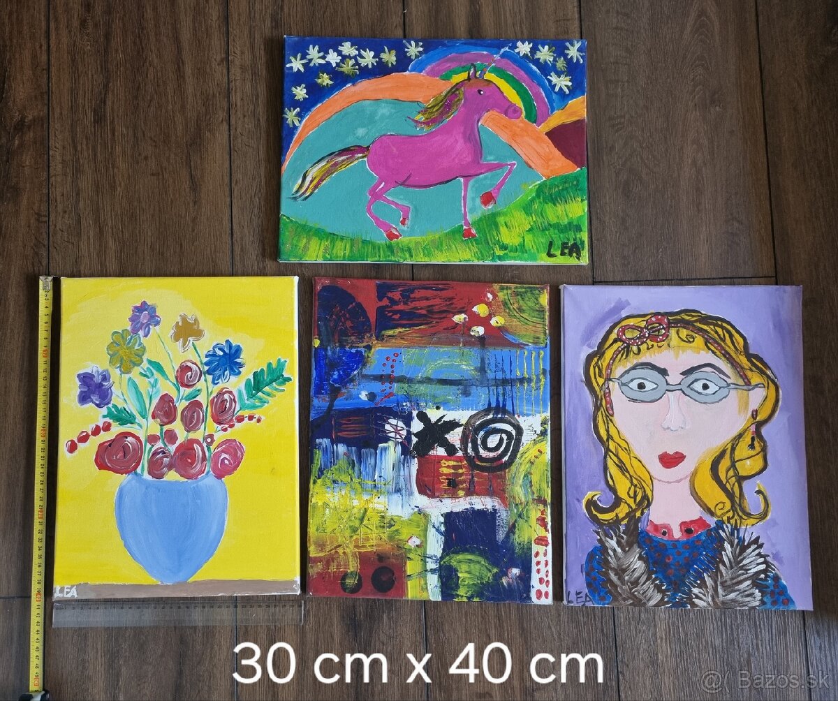 Ručne maľované obrazy na plátno - 4