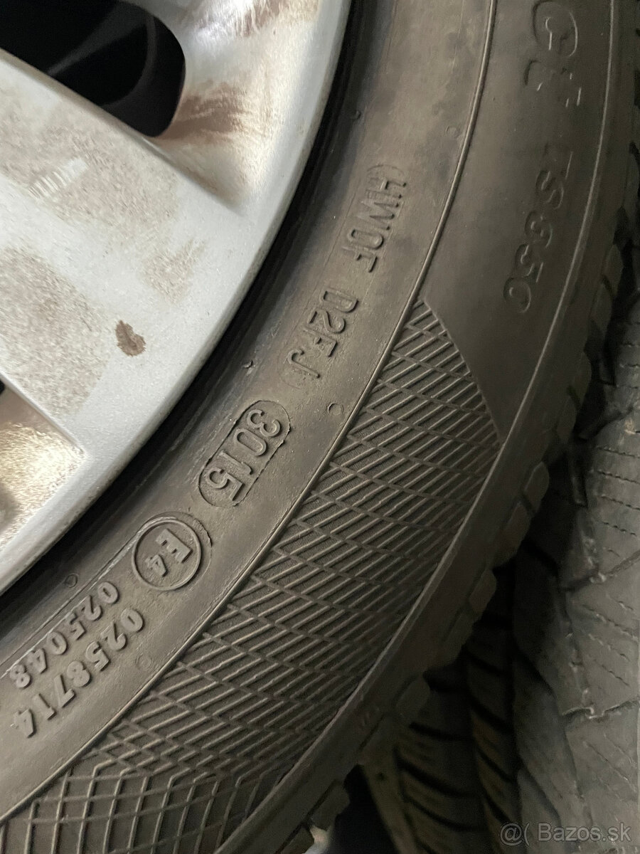 Zimne plechy 4x108 r16 so zimnymi pneu Continetal 205/55 r16 - 4